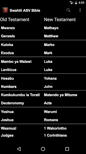 Swahili English ASV Bible