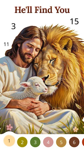 Bible Coloring Paint By Number