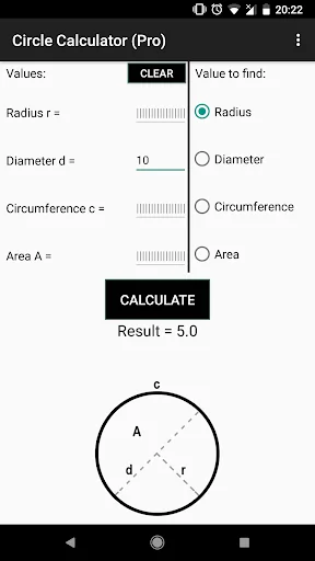 Circle Calculator (Pro)