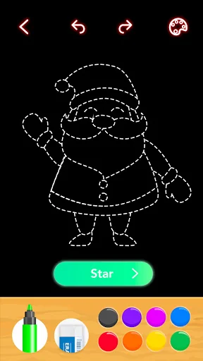 Draw Glow Christmas screenshot 4