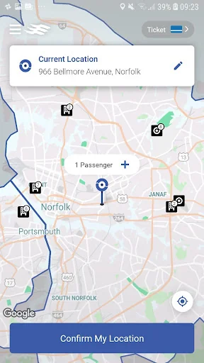HRT Paratransit screenshot 2