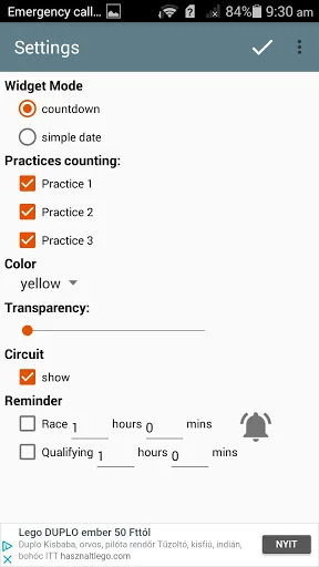 NextRace Countdown Widget 2026 screenshot 4