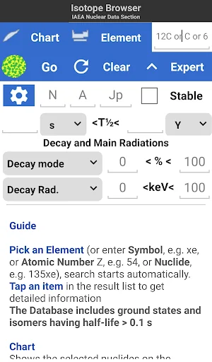 Isotope Browser
