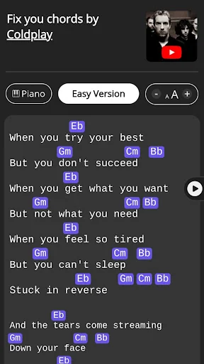 Tab4u - Chords & Lyrics