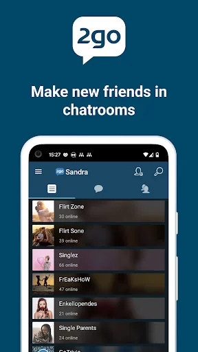 2go Chat - Chat Rooms & Dating screenshot 1