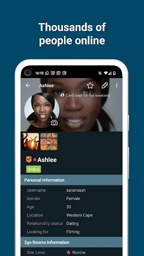 2go Chat - Chat Rooms & Dating screenshot 2
