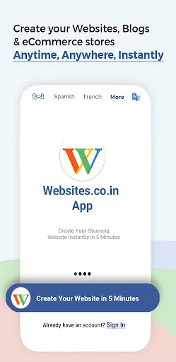 Instant Website Builder App