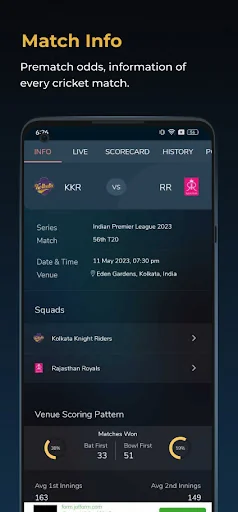 Cricket Exchange Live Line screenshot 3