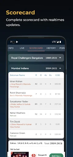 Cricket Exchange Live Line screenshot 4