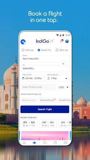 IndiGo Flight Booking App