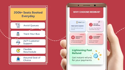 redBus Book Bus, Train Tickets screenshot 2