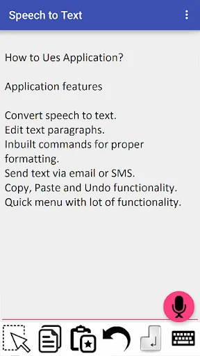 Speech to text
