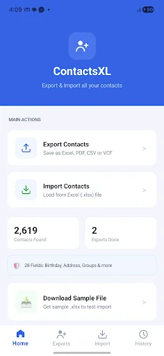 ContactsXL: Backup & Restore