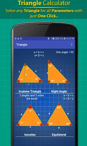 Triangle Calculator Pro - AI screenshot 1