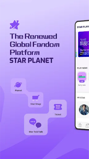 STAR PLANET - KPOP Fandom App screenshot 1