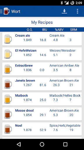 Wort Homebrew Calculator Pro screenshot 1