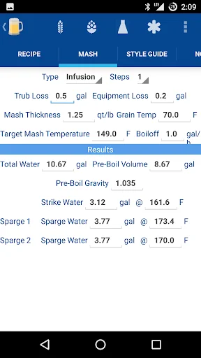Wort Homebrew Calculator Pro screenshot 3