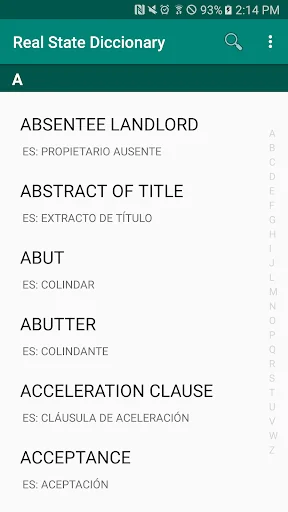 Real State Diccionary