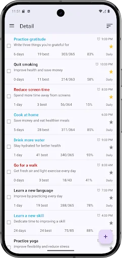 Goal & Habit Tracker Calendar