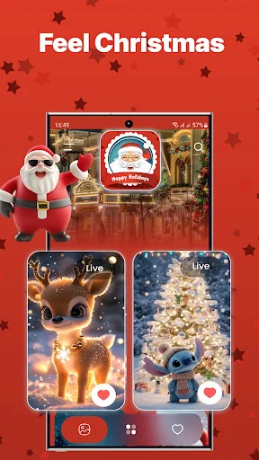 Christmas Wallpapers Live HD screenshot 1
