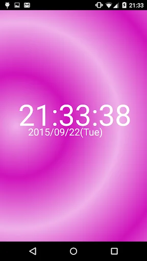 Digital clock Gradient pattern