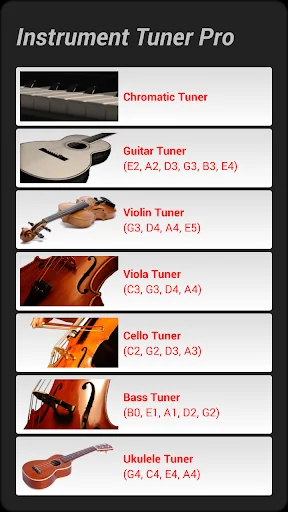 Instrument Tuner Pro screenshot 1