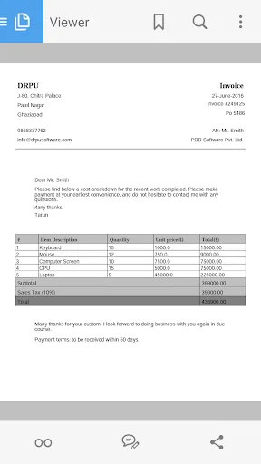 Invoice PDF Maker for Mobile screenshot 2