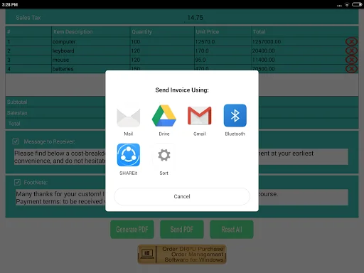 Invoice PDF Maker for Mobile screenshot 4