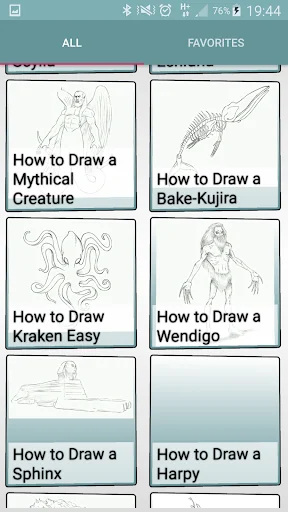 Drawing mythical creatures
