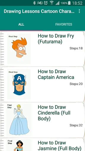 Drawing Lessons Cartoon Charac