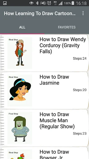 How Learning To Draw Cartoon C screenshot 2