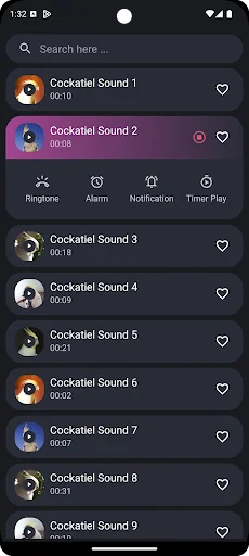 Cockatiel Sounds screenshot 2