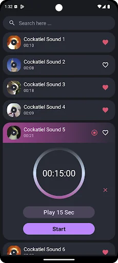 Cockatiel Sounds screenshot 3