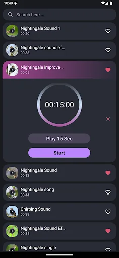 Nightingale Bird Sounds screenshot 3