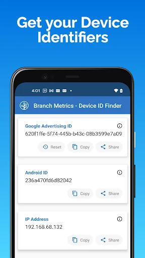 Branch Metrics DeviceID Finder screenshot 3