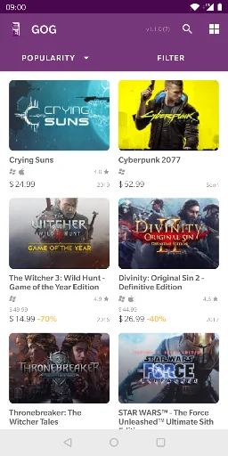 Good Old GOG screenshot 1