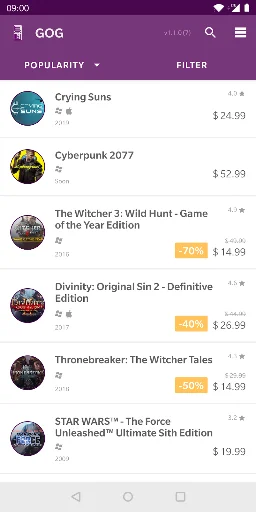 Good Old GOG screenshot 2
