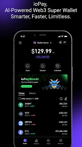 ioPay Wallet: Trade & Predict