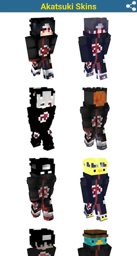 Akatsuki Skins For Minecraft