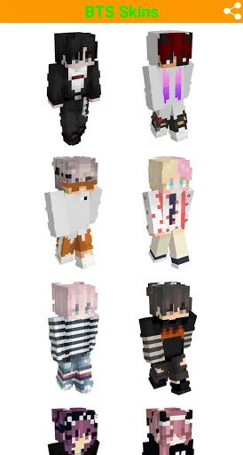 BTS skins for minecraft