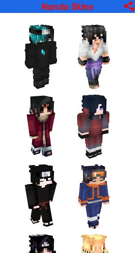 Naruto skins for minecraft screenshot 1