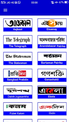 Kolkata Bengali News paper