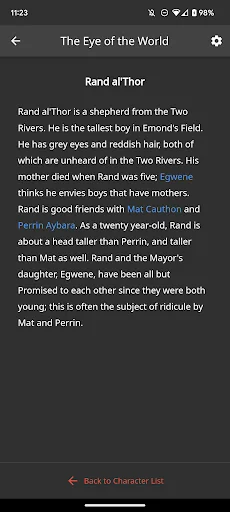 Wheel Of Time Compendium screenshot 3