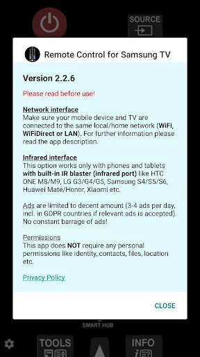 TV (Samsung) Remote Control screenshot 2