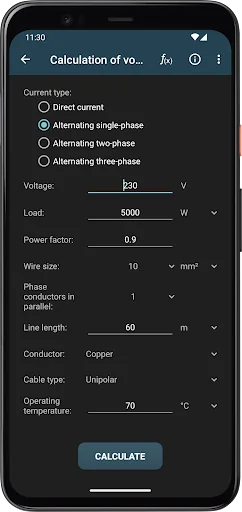 Electrical Calculations screenshot 3