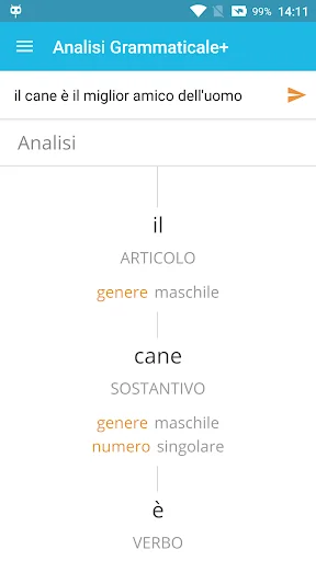 Analisi Grammaticale Plus screenshot 1
