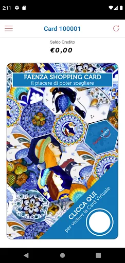 Faenza Shopping Card