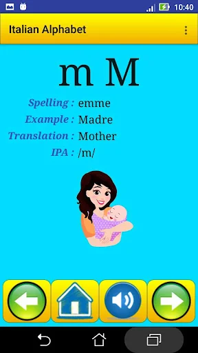italian alphabet for students