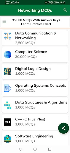 Networking MCQs Tests
