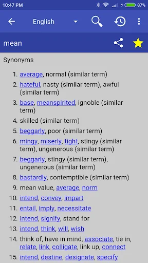 Online Thesaurus screenshot 1